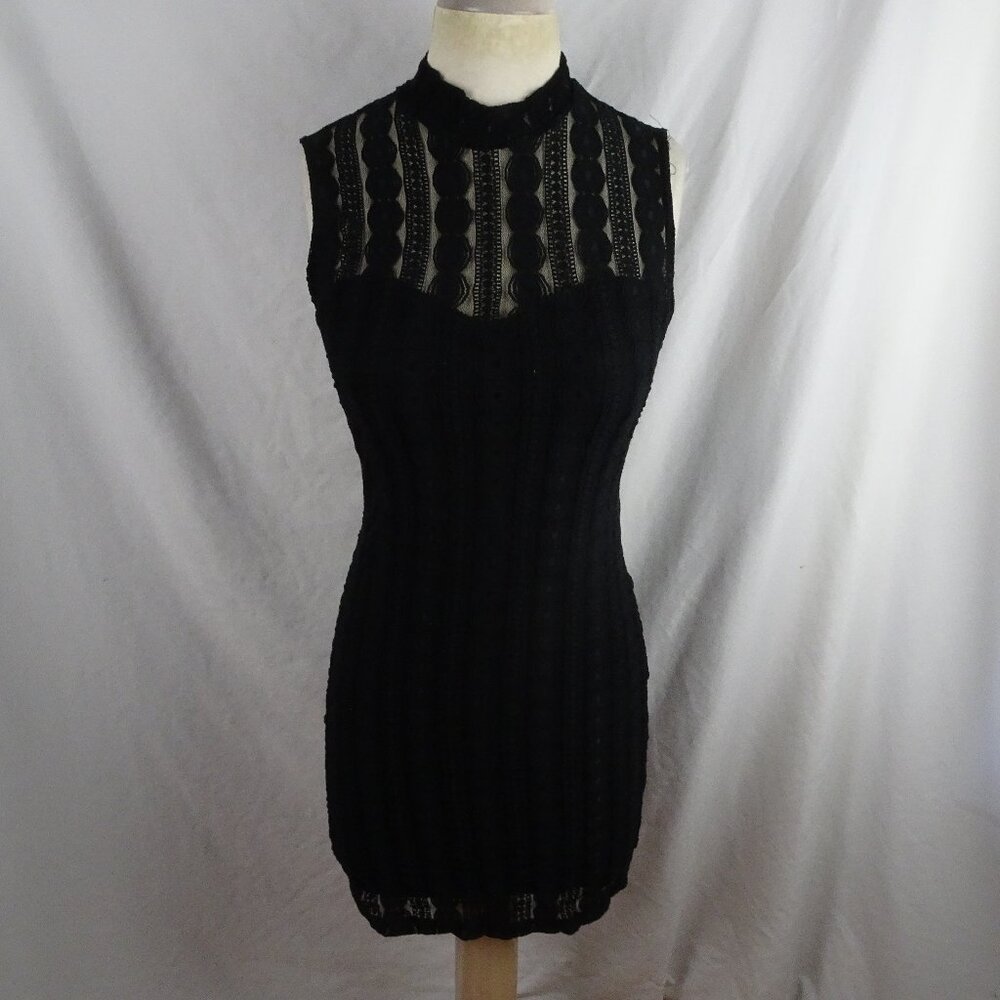 Forever 21 Women Black Lace Dress Size L